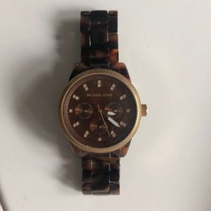 Torqutise shell & gold accents Michael Kors watch